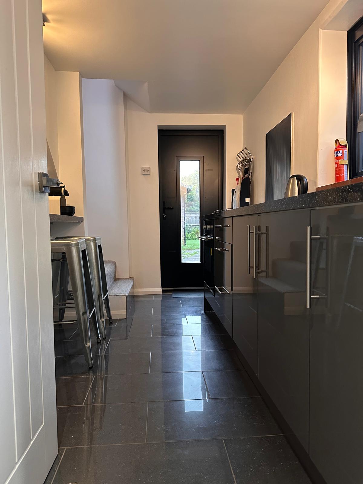 Well-equipped kitchen area with modern appliances